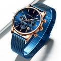 Новые мужские часы CRRJU 2266, повседневные, горячие, популярные, модные, студенческие, со стальным ремешком, кварцевые часы